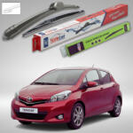 TeamCar Ștergătoare Toyota Yaris P13 Hatchback 2011-prezent | Set Față și Spate Flat - TeamCar® (TC-YP13-700FS)
