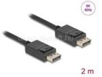 Delock kábel DisplayPort male / male összekötő 8K 60Hz 40 Gbps 2m (DL80493) (DL80493)