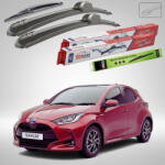 TeamCar Ștergătoare Toyota Yaris P21 Hatchback 2020-prezent | Set Față și Spate Flat - TeamCar® (TC-YP21-6040FS)