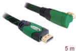 Delock High Speed HDMI-kábel típusú Ethernet HDMI A dugós > HDMI A dugós derékszögu 4K 5 m (DL82954) (DL82954)
