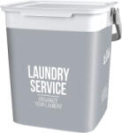 KIS Chic Laundry Bag szennyestartó kosár, 23 × 25, 5 × 25 cm, szürke, könnyű műanyagból, modern kialakítással, tartós kivitelben (TC2212708)