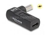 Delock Laptop töltőkábel adapter USB Type-C anya - Acer 5, 5 x 1, 7 mm apa 90° fokban hajlított (DL60009) (DL60009)