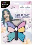 KIDEA Vopsele faciale FLUTURI - 8 culori + pensulă (set)