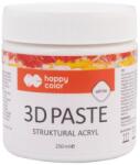 Happy color Pastă structurantă 3D Medium acrilic Happy Color 250 ml - alb