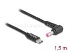 Delock Laptop töltőkábel USB Type-C apa - HP 4, 8 x 1, 7 mm apa (DL87973) (DL87973)