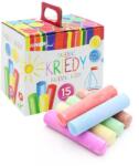 Junior Cretă colorată/pentru pavaj JUNIOR, rotundă 15 buc