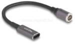 Delock Laptop töltőkábel USB Type-C anya - mágneses 8 tűs konnektor 15 cm (DL80781) (DL80781)