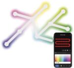 EMOS Linii luminoase LED GoSmart albe, 9 părți, 34 W, RGBIC reglabil, WiFi