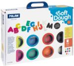 MILAN Set plastilină MILAN aluat moale de 8 culori + instrumente „O mulțime de litere