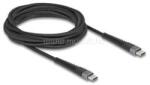 Delock USB 2.0 kábel USB Type-C apa - apa meghosszabbított hajlítás védelemmel 60 W 3 m (DL81126) (DL81126)