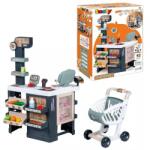 Simba Toys Smoby: Set magazin de joacă Smarty Market cu cărucior de cumpărături (7600350245)