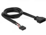 Delock USB 2.0 tűs fejléc hüvely> USB 3.0 tűs fejléc apa kábel 60 cm (DL83777) (DL83777)