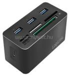 LogiLink USB 3.2 Gen 1 dokkoló állomás, 8 portos, mini, fekete (LOGILINK_CR0046) (LOGILINK_CR0046)