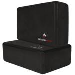 Legendwerk Yoga Block Dupla Csomag - Erős ér Csúszásmentes Jóga Tégla Kezdőknek és Haladóknak, Pilates, Meditáció, Fitness Kiegészítő, 2 db szürke