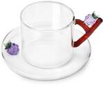 Ichendorf Milano ceașcă cu farfurioară din sticlă borosilicată Fruits and Flowers 300 ml 99KK-FIUZUF_MLC (9352195)