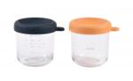 BÉABA Üvegtároló edény 2x 250 ml Blue Orange