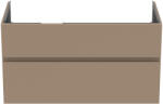 Ideal Standard Dulap baza Ideal Standard Finesse cu doua sertare, 100cm, pentru lavoar stanga, greige mat (E3445UP)