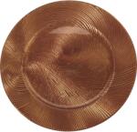 Gastro Farfurie decorativă suport Swirl din plastic 33 cm, roz Castron