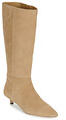 Lauren Ralph Lauren Magas sarkú csizmák FRANCESCA TALL BOOT Bézs 37