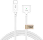 Tech-Protect MMC01 mágneses kábel USB-C / MagSafe 3 140W 3m, fehér