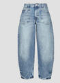 Samsøe Samsøe SAMSØE SAMSØE Ruhák SAVEYRA JEANS Kék US 26 / 30