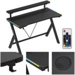 Huzaro Birou Gaming Hero 1.9 RGB Gaming Desk Black (HZ-HERO 1.9 RGB BLACK)