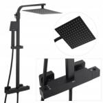 YOKA Erga Goba zuhanyszett termosztátos keverőcsappal és esőztető fejjel 2 (BP.GOBA-THERM-25-BLK)