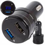 VERK GROUP Fm Transmitter, MP3, Wma, 2x Usb fekete (10102)