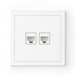 Commel Adria csatlakozóaljzat RJ45, CAT6 süllyesztett fehér