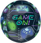 anagram Fólia gömb lufi 16" 40cm Orbz, Game On (LUFI270666)