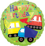 anagram Szülinapi lufi 17" 43cm Happy Birthday, jármű (LUFI892546)