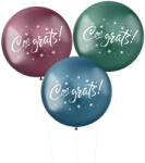 Folat 48cm cm latex ballagási léggömb, Congrats (LUFI892604)