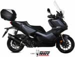  Tobă finală MIVV Mover pentru Honda ADV 350 și alte modele, oțel inoxidabil negru (00.MV.HO.0004.LV)