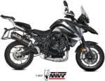  Tobă finală MIVV Oval pentru Benelli TRK 702 / X (2023-2025), oțel inoxidabil negru (E.012.LVC)