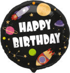 Folat Szülinapi lufi 18" 45cm Happy Birthday, Űrhajós (LUFI320985)
