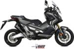  Tobă finală MIVV Delta Race pentru Honda X-ADV 750 (2017-2025), oțel inoxidabil negru (H.066.LDRB)