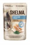 Shelma Nedves Macskaeledel Shelma Gabonamentes Tőkehal Tasak Szószban 85G Taurin
