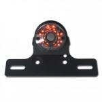  Stop LED moto PIPE negru fără suport număr de înmatriculare (284312)
