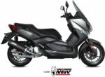  Tobă finală MIVV Mover pentru Yamaha X-MAX 125 (2017-2020), oțel inoxidabil negru (00.MV.YA.0002.LV)