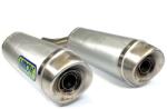 Arrow Exhaust Pereche de tobe finale ARROW Thunder pentru Kawasaki Z 1000 2010-2020, Aluminiu (AR-71755AO)