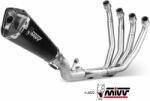  Sistem complet de evacuare MIVV Delta Race pentru Honda CB 650 R / CBR 650 R (2019-2023), oțel inoxidabil negru (H.072.LDRB)