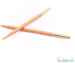 KnitPro Basix Birch - cserélhető fa körkötőtű fej - extra rövid - 4mm