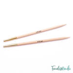 KnitPro Basix Birch - cserélhető fa körkötőtű fej - 4mm