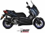  Tobă finală MIVV Mover pentru Yamaha X-MAX 300 (2021-2024), oțel inoxidabil negru (MV.YA.0006.LV)