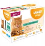 Iams Nedves macskaeledel Iams Senior Land&Sea Collection ízkeverék12x85 g (0110704)