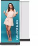 Profireklám 85x200 cm Exclusive Roll-up - Fekete