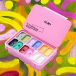HIMI Twin Cup gouache festék készlet - 12 db, fresh botanic, pink