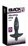  Fekete Bársony Vibrációs Kis Plug