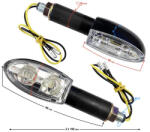 Moretti Set semnalizari MRT-046, LED (12 diode) negre, (E-mark) (KRZTNL019)
