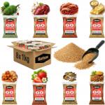 HARISON 8 db-os horgász csali szett 1 kg ízkeverék method feeder pontyhorgászathoz 8kg (12x1)